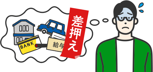 給与や財産を差し押さえられるリスク